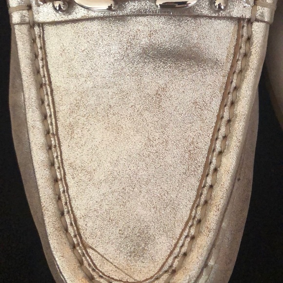 Donald Pliner Metallic Loafer Mules - Picture 6 of 11